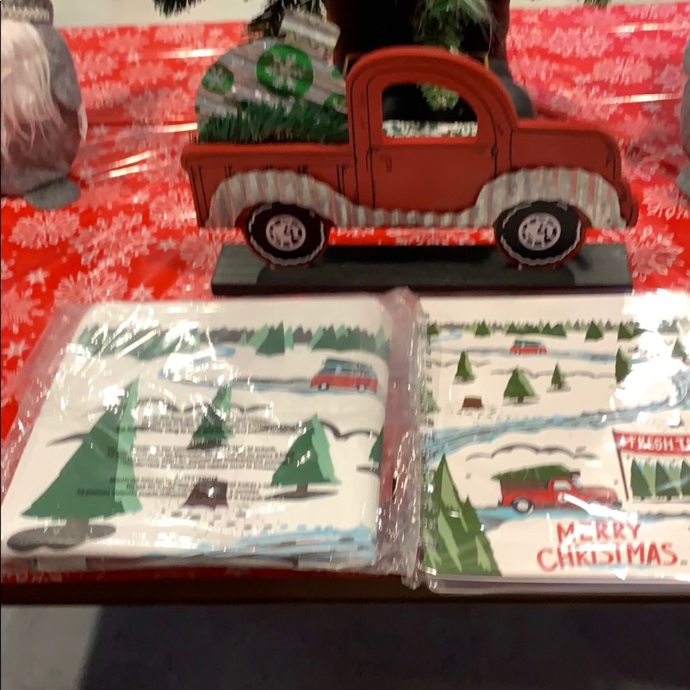Brand New., 3pc Red truck gift set.